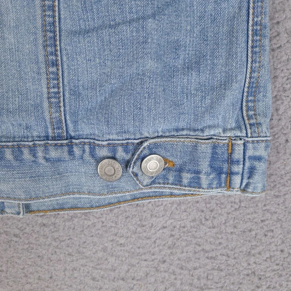 Gap‎ Girls Denim Jacket XXL Blue Trucker Jean Button Up Cotton